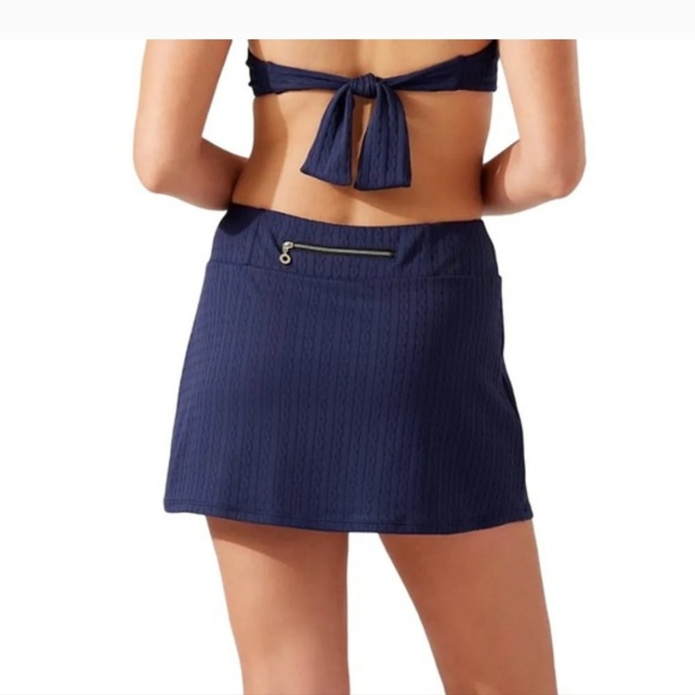 Tommy Bahama Mare Navy Blue Cable Beach Mini Skort NWT Medium